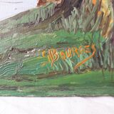 Landscape oil painting