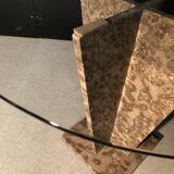 Side table / piece of sofa in marble 80s