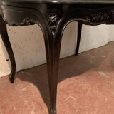 Louis XV style desk in black wood Napoleon III, XIX century