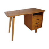 Bureau vintage forme haricot pieds compas années 60