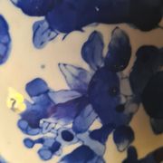 Large blue porcelain lamp 66x41 lampshade asia, japan, china elec new