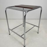 Functionalist chrome & wood table, 1950's