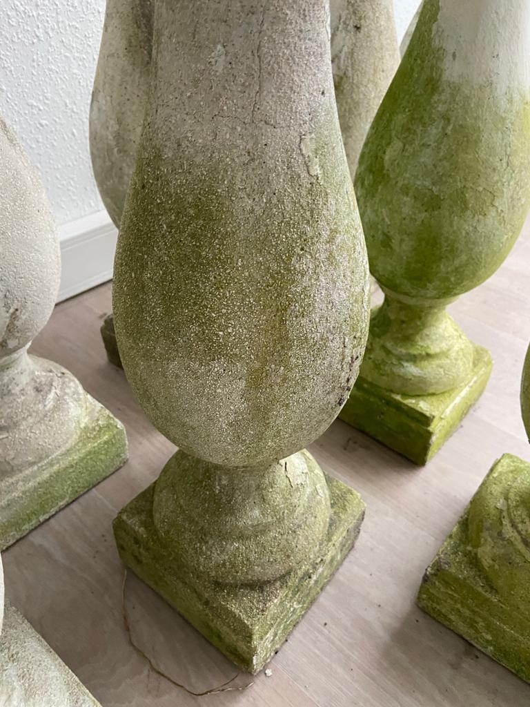 Set of 10 vintage antique style balusters