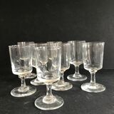 8 glasses with old port