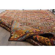 1970s Vintage Turkish Hand-Knotted Wool Cotton Brown Area Rug 157x277