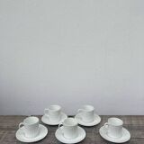 Limoges white porcelain coffee cups