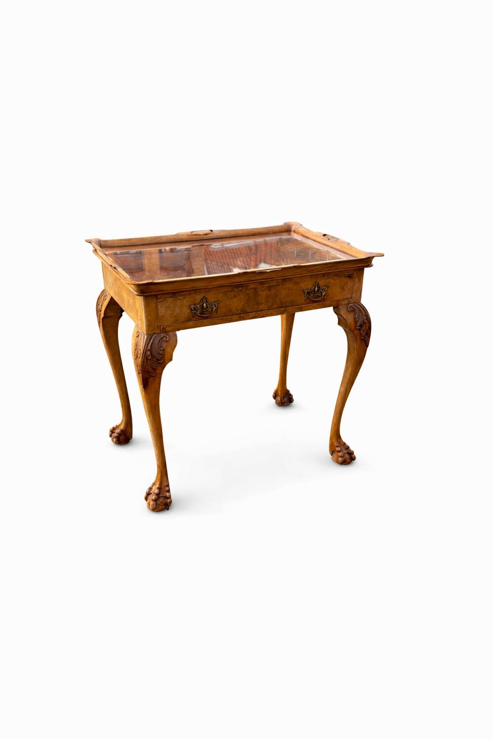 Antique English Butler Table with Removable Tray – Circa 1920 – Walnut
