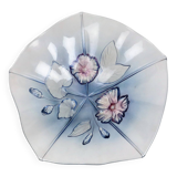 Coupe à Fruits Vintage Fleurs Walther Mikasa Calypso Cristal 1980