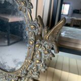 Psyche mirror in brass