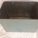 Vintage grey metal case "R"