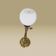 Antique table lamp in Napoleon III style with chiselled bronze and globe.