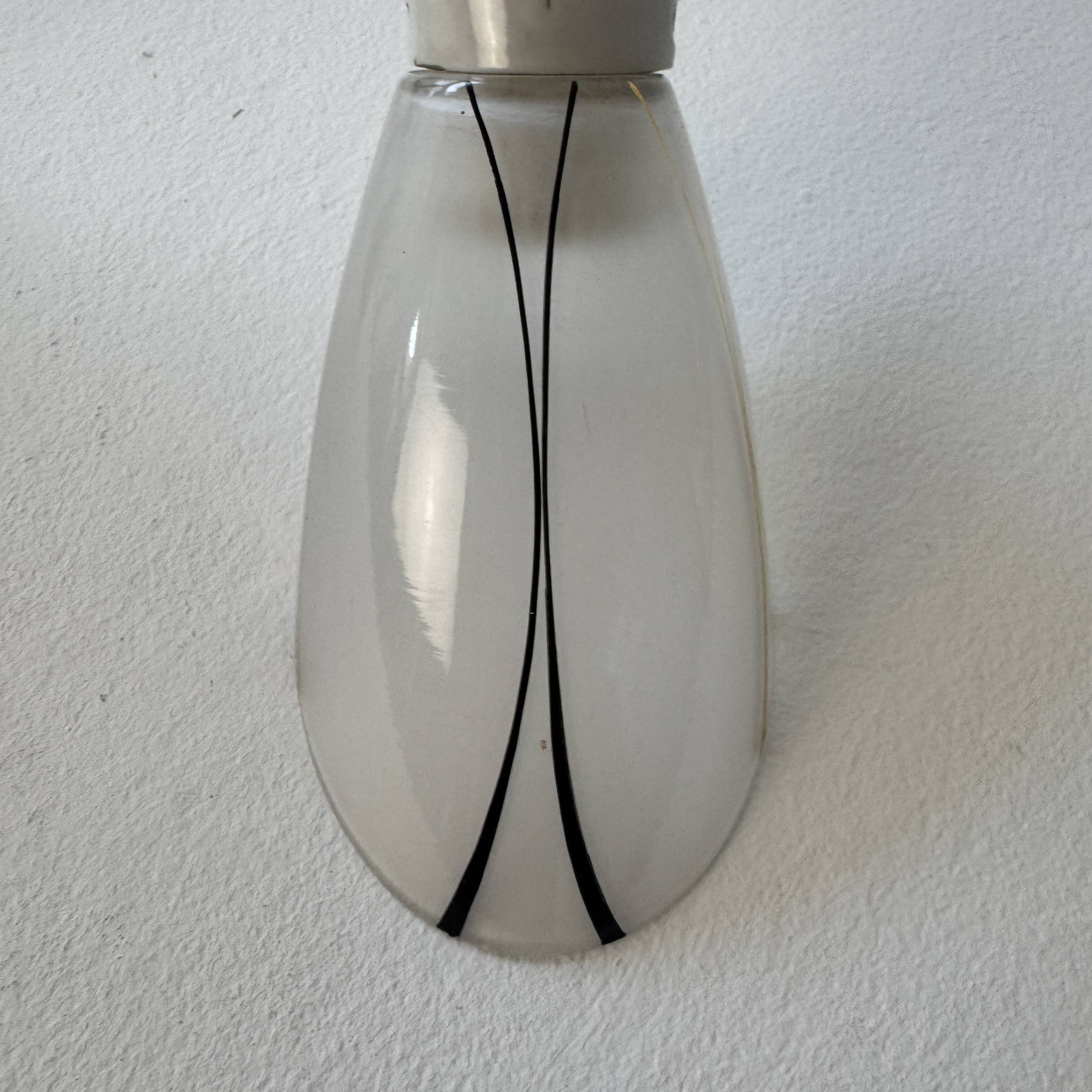 Lot of 3 old 1950 vintage slanted wall lights