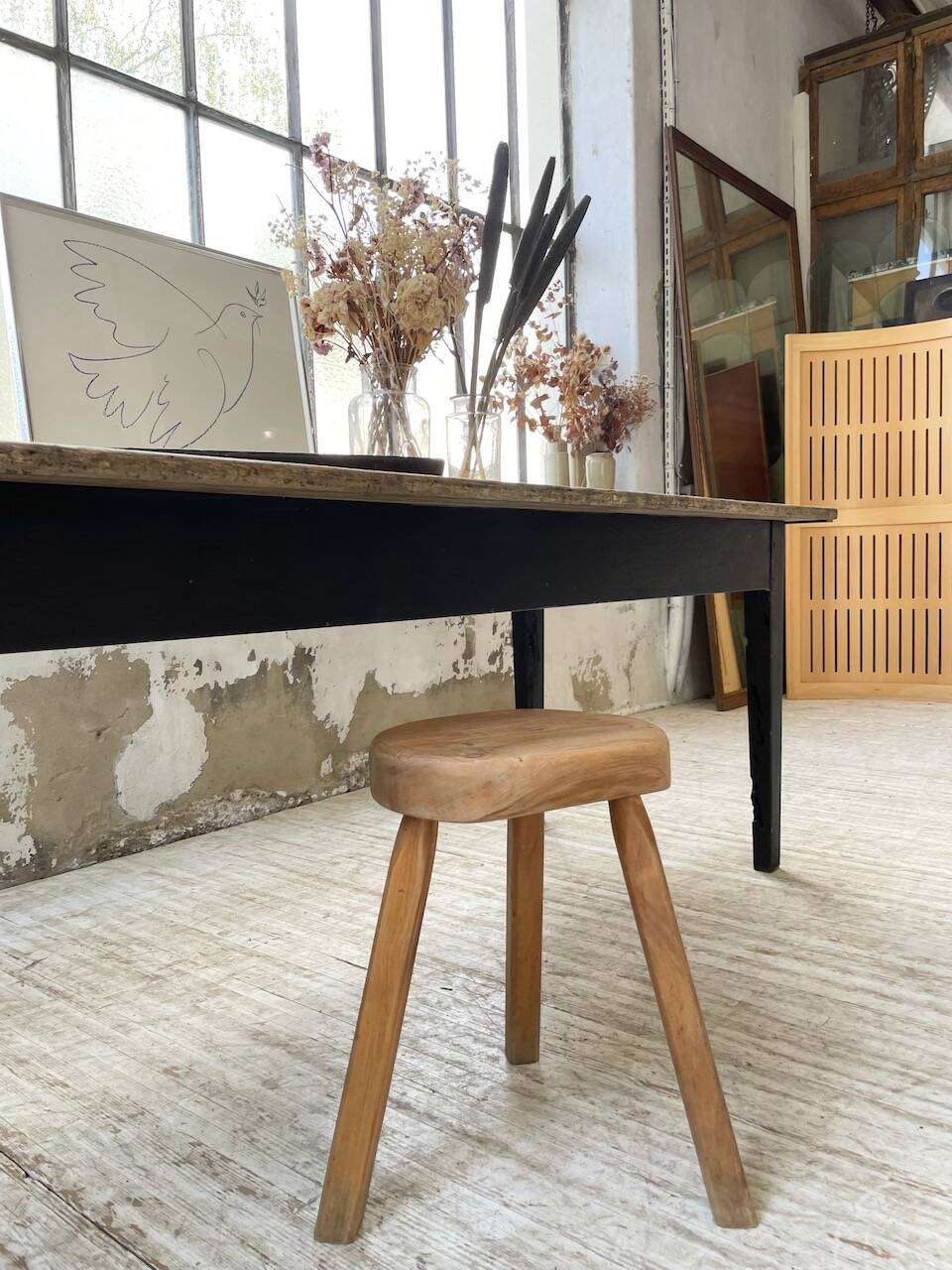 2m pine and oak farmhouse table