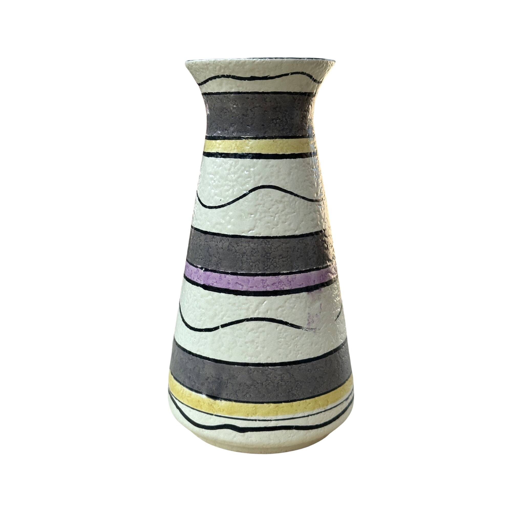 Interesting Bay Keramik ceramic vase, Germany 1970s