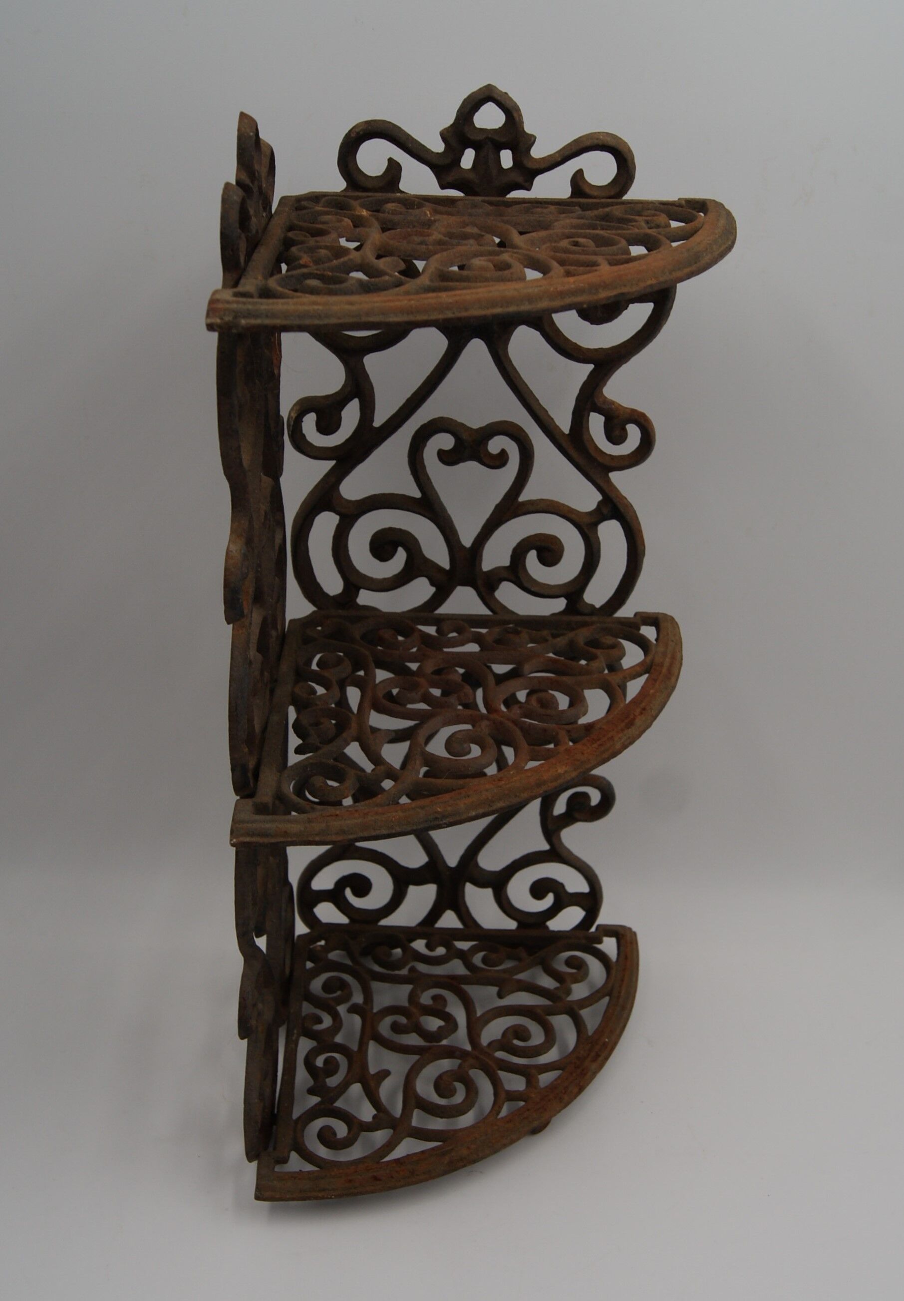Vintage cast iron angle shelf