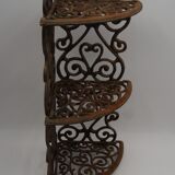 Vintage cast iron angle shelf