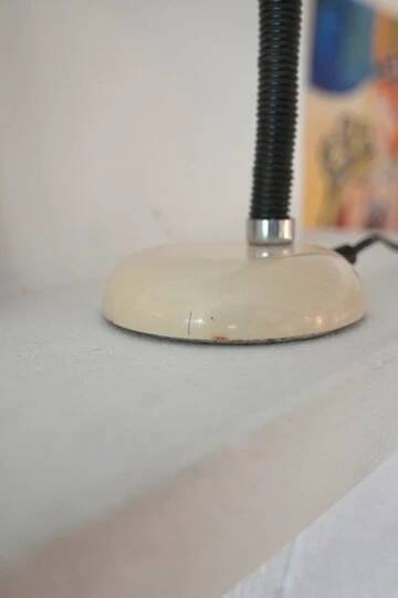 Vintage beige industrial lamp