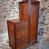 French storage cupboard from the 1920s–1930s – Cupboard with drawers and wardrobe.