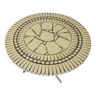 Table basse mosaïque des années 60 par Berthold Müller