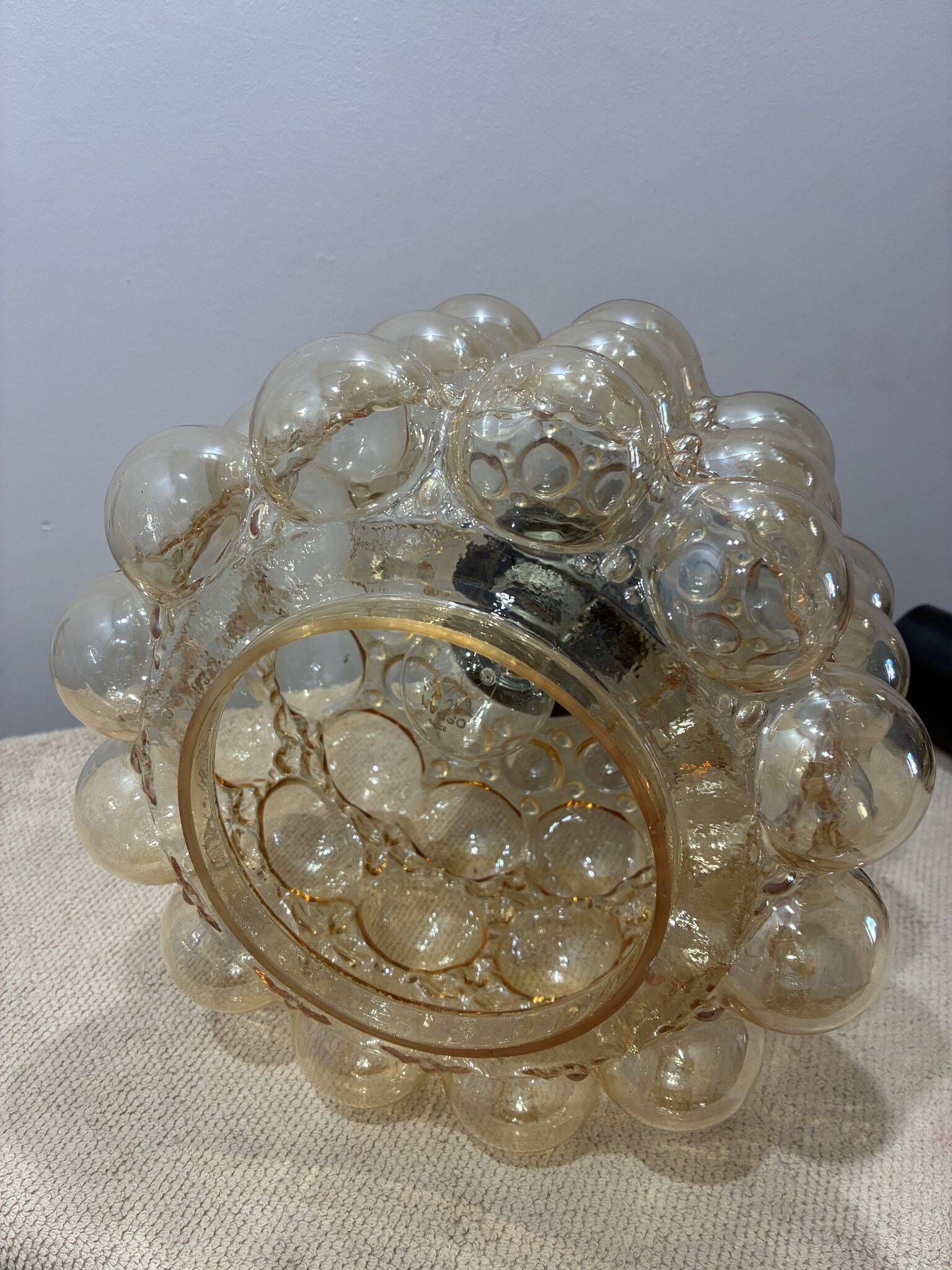 Helena Tynell bubble glass pendant lamp for Limburg, 1960s