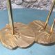 Couple of vintage brass herons