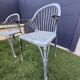 6 cast iron chairs from the 1950s