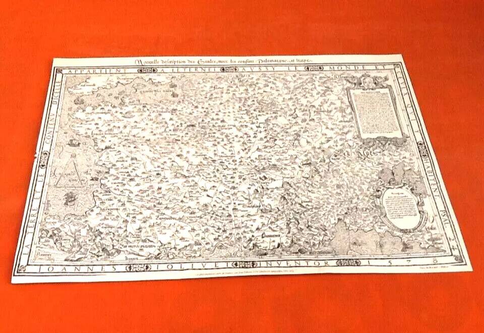 Poster / Map New description of Gaul Jean de Bonnot Paris