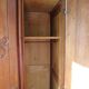 English asymmetrical chest of drawers - Art Deco - Mirror - 2 doors - 5 drawers - Mesh blond oak