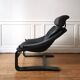 Kroken leather armchair, designed by Ake Fribytter, Nelo Mobelfabrik Sweden.