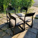 Set of 4 Baumann sleigh chairs