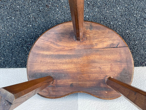 Tabouret tripode français brutaliste