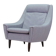 Grey armchair, Danish design, 1970s, production: Denmark