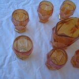 Ancien service à orangeade pichet & 6 verres