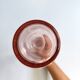 Vintage pink glass bottle