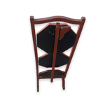 Chinese folding pedestal table in red lacquered wood