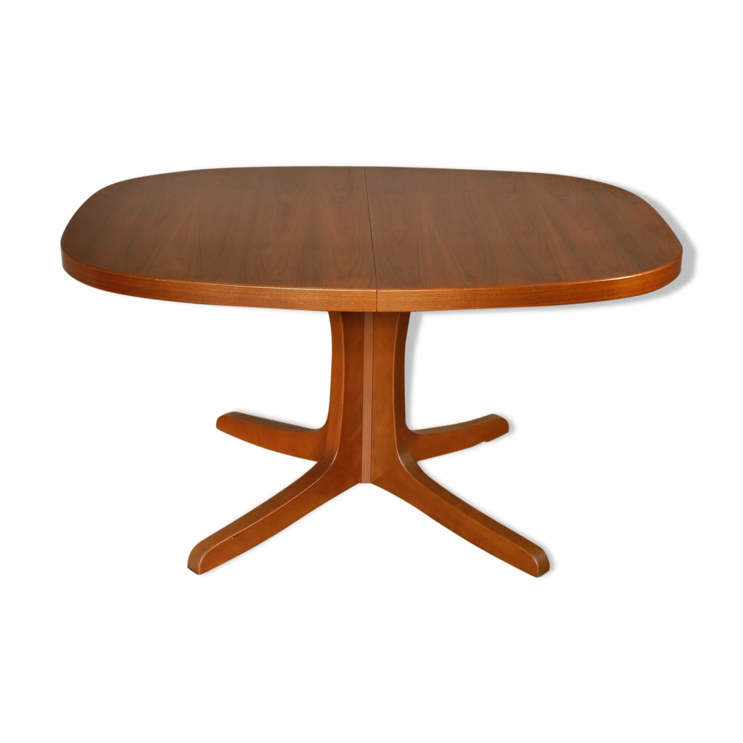 Oval baumann table with extensions from the 60