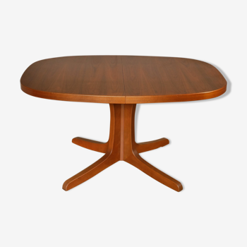 Oval baumann table with extensions from the 60