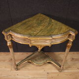 Encoignure italienne laquée du XXe siècle de style Louis XVI