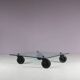 Coffee table "Table with Wheels" from the 1980s by Gae Aulenti for Fontana Arte, Italy.