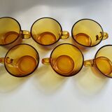 6 vintage Vereco cups