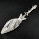 Polish brass fish figurative spoon by SW Warsaw, 1900s