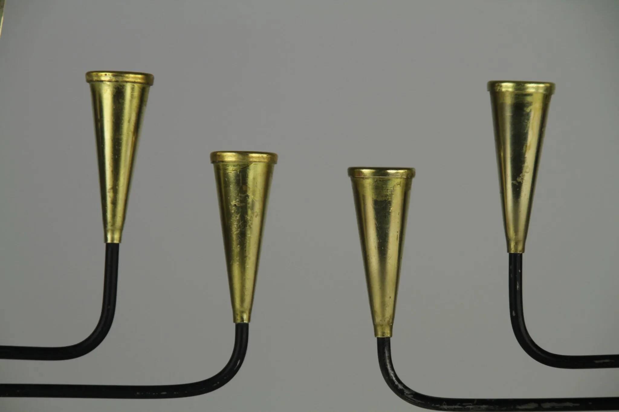 Pair of Seven-Candle Candelabras — Gunnar Ander for Ystad-Metall, Sweden, 1960s