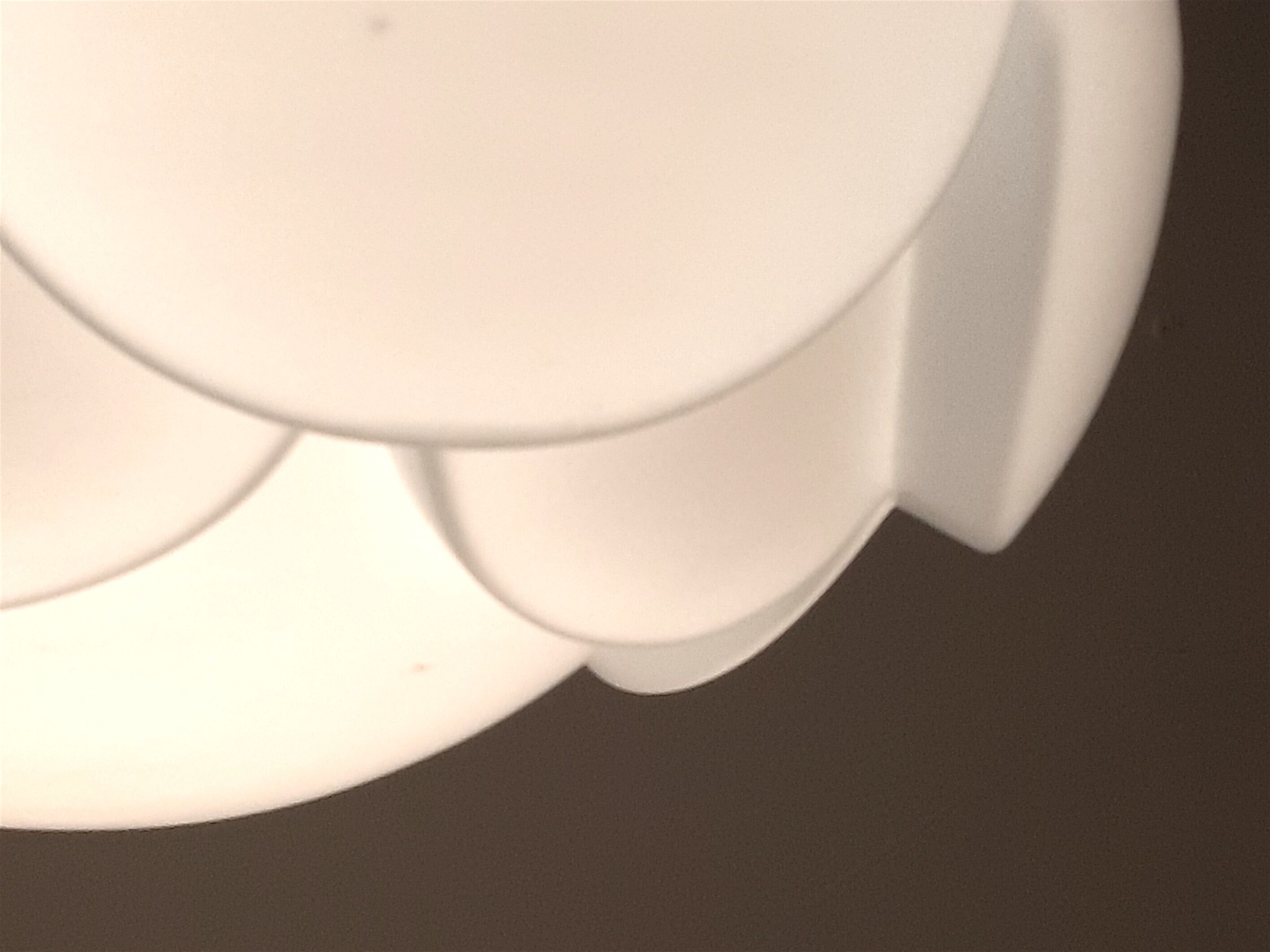 "Artichoke" opaline pendant light by Koch & Lovy for Peill & Putzler