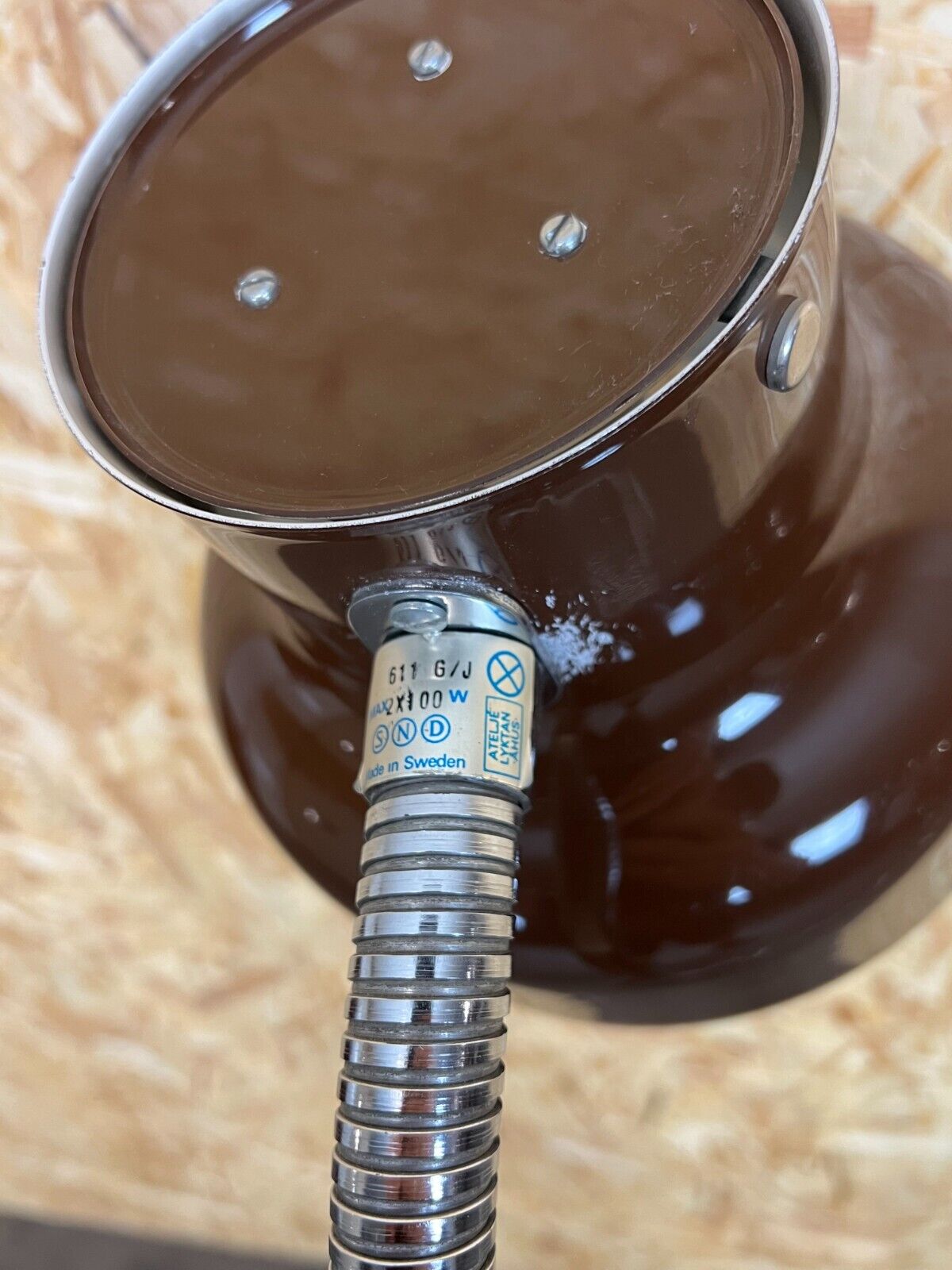 1960s 1970s Bumling Floor Lamp by Anders Pehrson for Ateljé Lyktan Metall