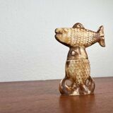 Decorative fish holder in studio pottery by Haico Nitzsche for Søholm, 1960s.