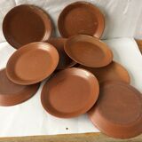 12 sandstone dessert plates