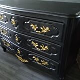 Louis XV style curved chest of drawers