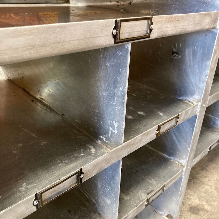 Aluminium furniture and wood on custom wheels