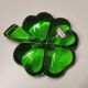 Baccarat green crystal paperweight