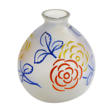 Art Deco vase in primary colors